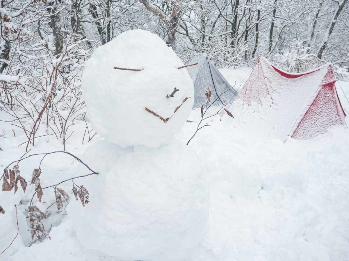 雪だるまを作る