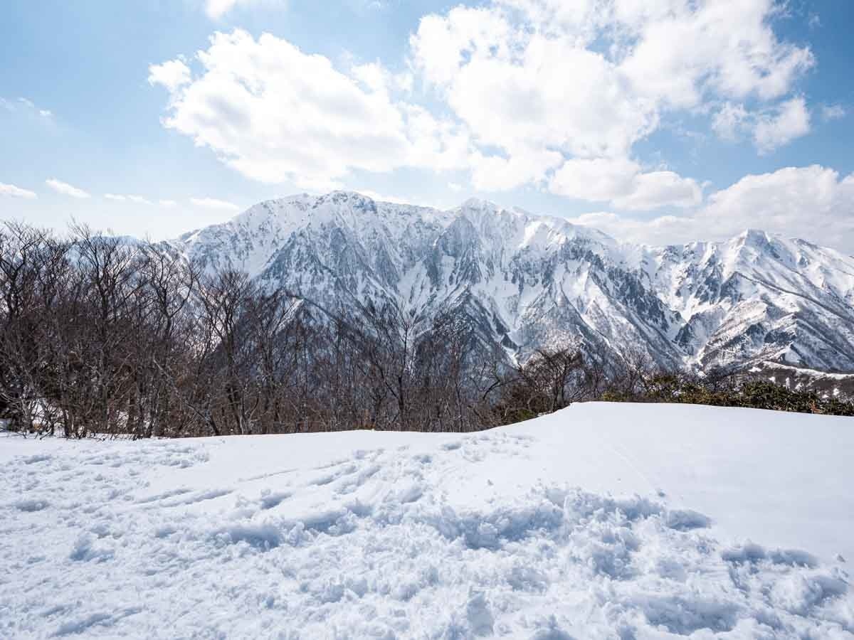 白毛門から見た谷川岳