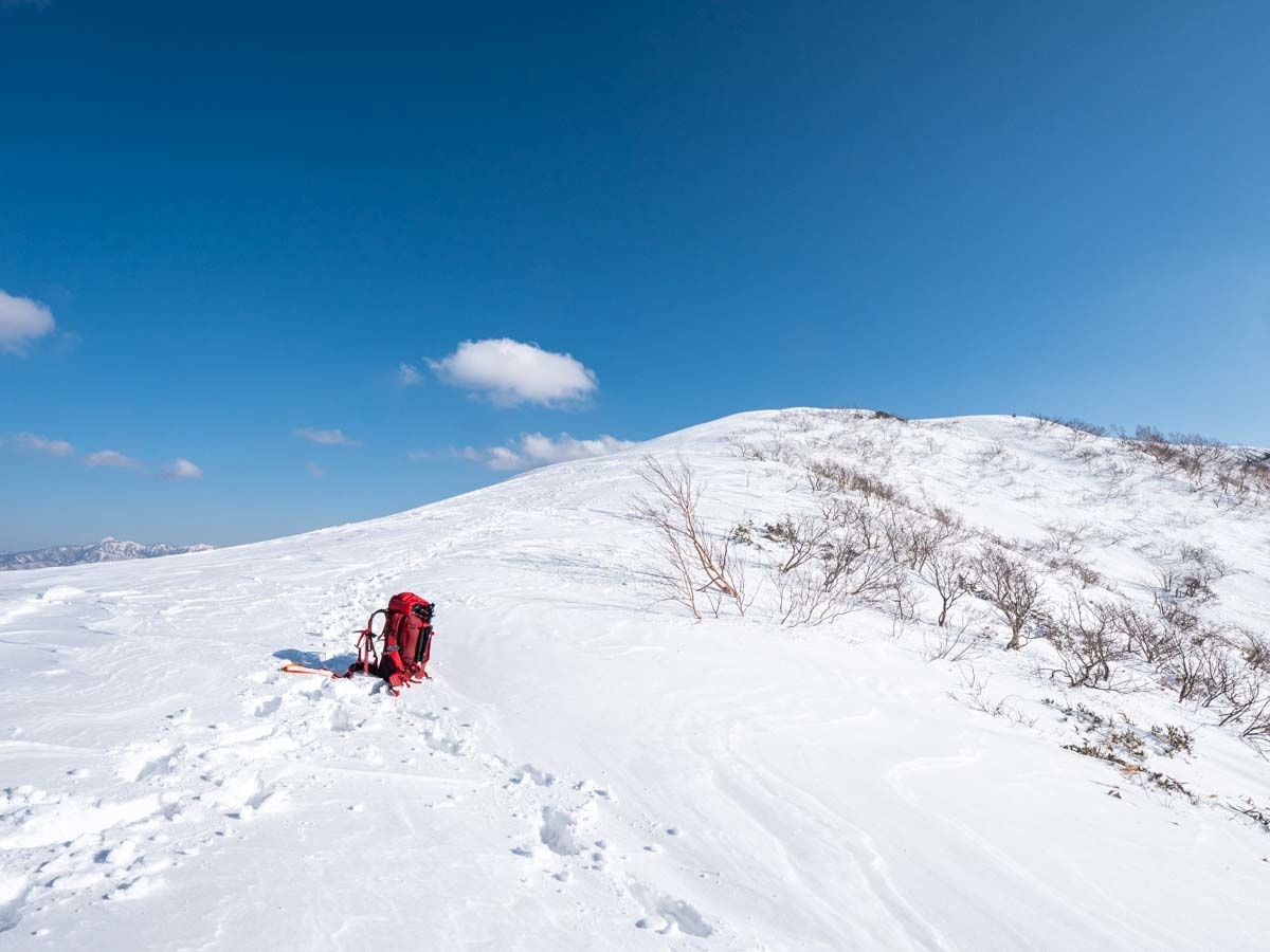 白毛門から少し下った地点