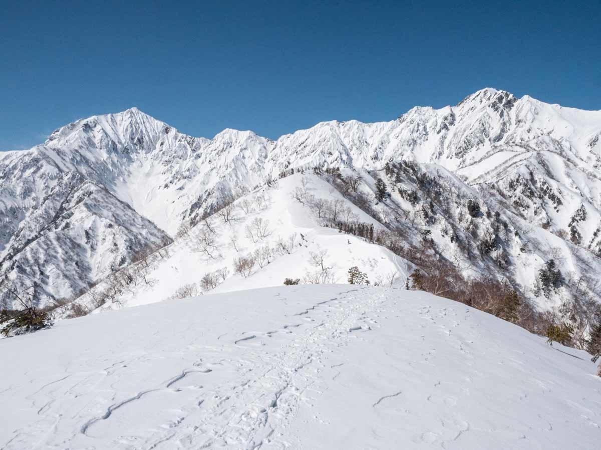 小遠見山からの鹿島槍と五竜岳