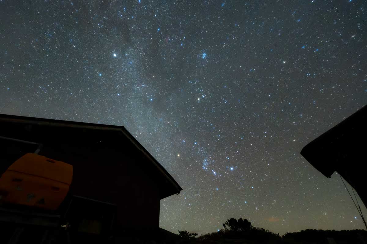 大雪山 テント泊登山 星空