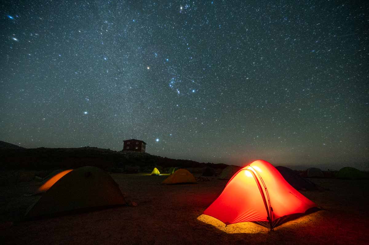 白雲岳避難小屋 テント泊登山