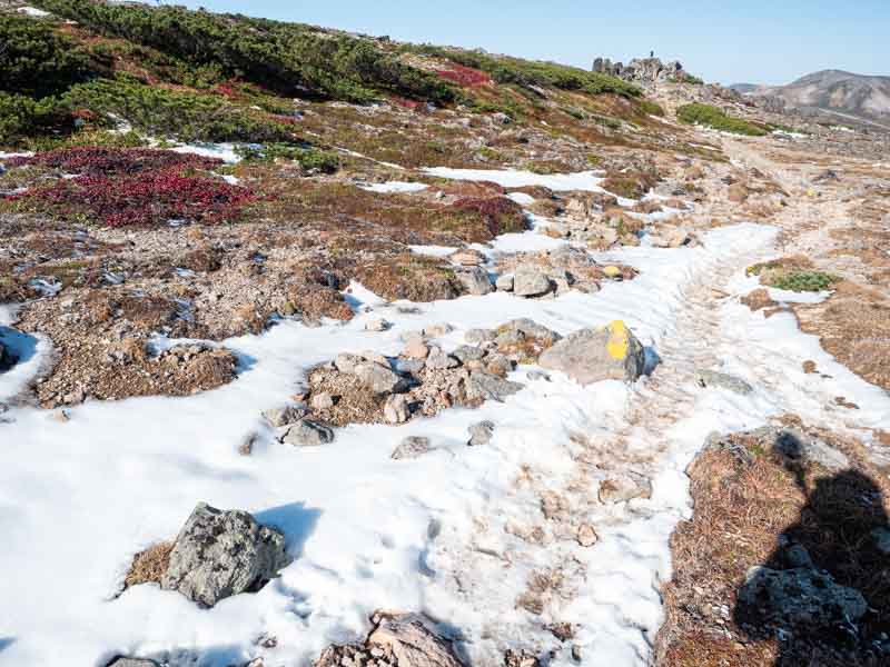 大雪山 赤岳 残雪