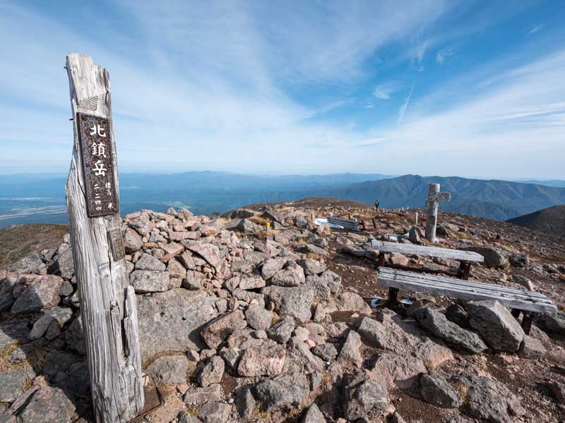 北鎮岳山頂