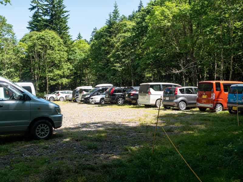 クチャンベツ沼ノ原登山口 駐車場