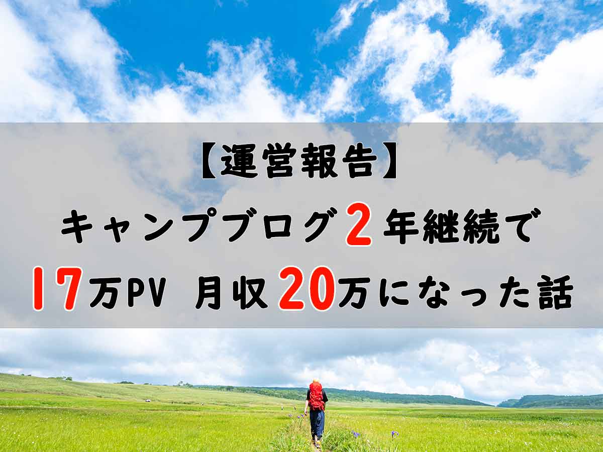 ブログ2年 収益とPV